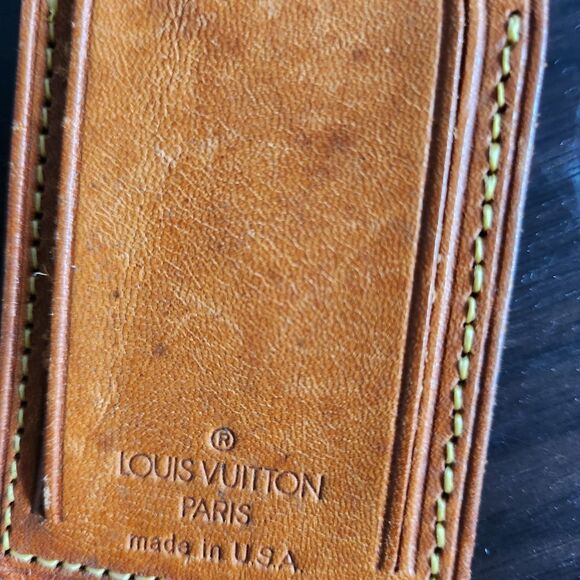 Louis Vuitton Brown Leather Travel Tag - Picture 3 of 6